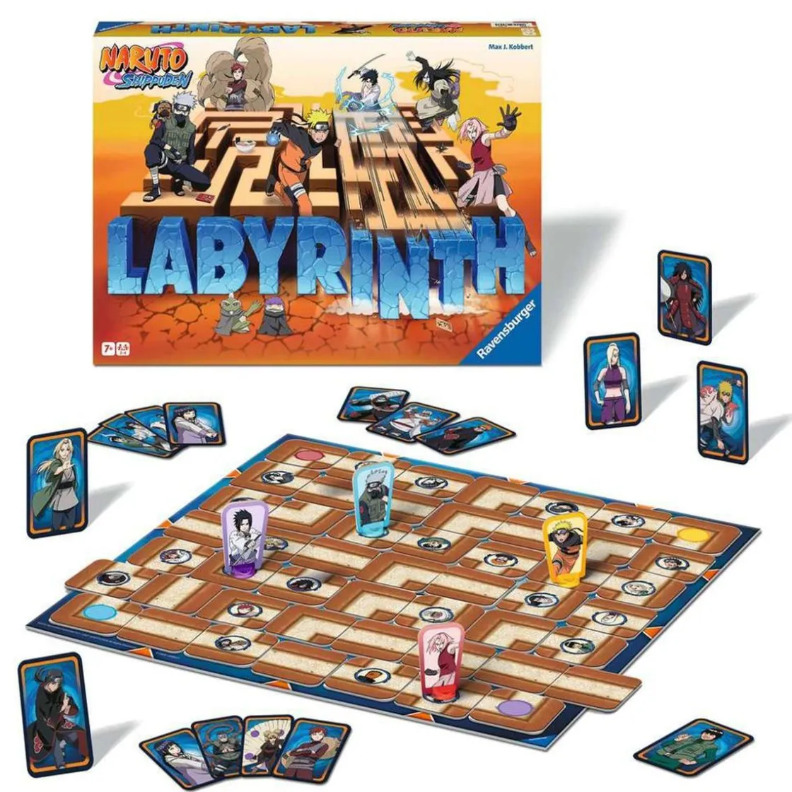 RAVENSBURGER IBÉRICA Ravensburger - Juego de mesa Laberinto Mágico Naruto Shippuden ㅤ