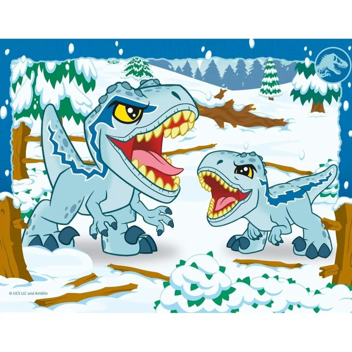 RAVENSBURGER - Jurassic World - Puzzle 4 in a box* Juegos Y Puzzles