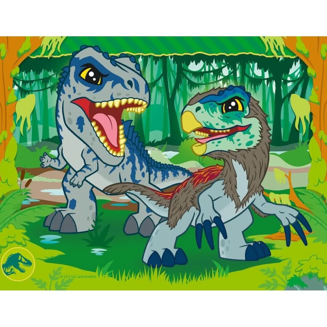 RAVENSBURGER - Jurassic World - Puzzle 4 in a box* Juegos Y Puzzles