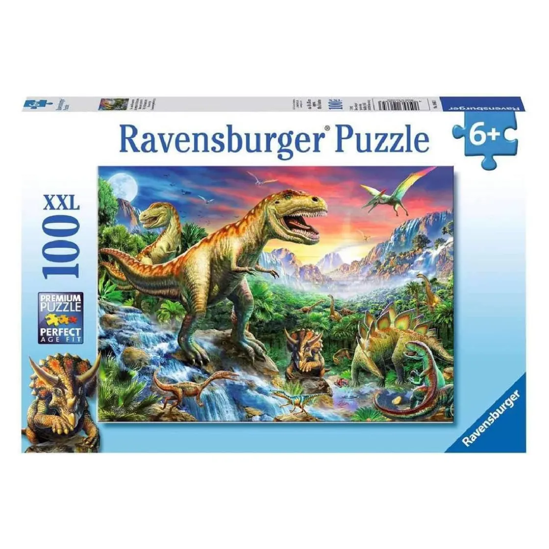 RAVENSBURGER IBÉRICA Ravensburger - La era de los dinosaurios - Puzzle 100 piezas XXL