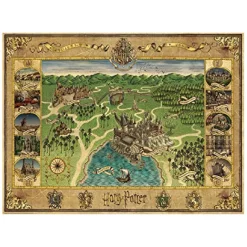 RAVENSBURGER IBÉRICA Ravensburger - Mapa de Hogwarts - Puzzle 1500 piezas* Juegos Y Puzzles