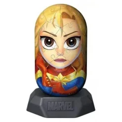 RAVENSBURGER IBÉRICA Ravensburger - Marvel 3D Puzzle Captain Marvel Hylkies* Juegos Y Puzzles