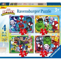 RAVENSBURGER - Marvel Spidey Amazing Friends - Puzzle 4 in a box* Juegos Y Puzzles