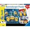 RAVENSBURGER IBÉRICA Ravensburger - Minions - Rompecabezas multicolor de Minions, 3x49 piezas ㅤ* Juegos Y Puzzles