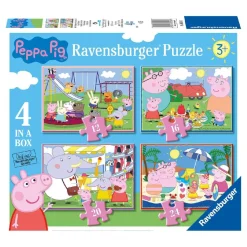 RAVENSBURGER IBÉRICA Ravensburger - Peppa Pig - Pack 4 puzzles* Juegos Y Puzzles