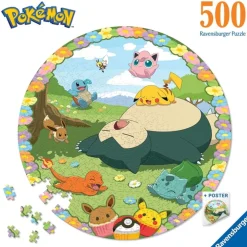 RAVENSBURGER IBÉRICA Ravensburger - Pokémon - Puzzle 500 piezas redondo* Juegos Y Puzzles