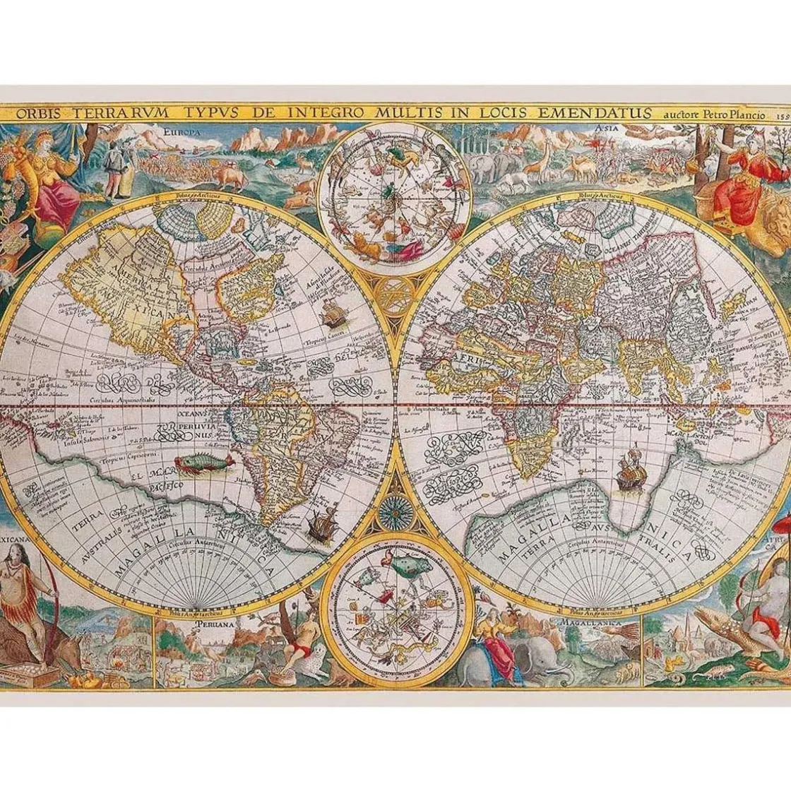 RAVENSBURGER IBÉRICA Ravensburger - Puzzle 1500 piezas Mapa Mundi 1594* Juegos Y Puzzles