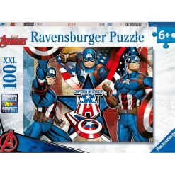 RAVENSBURGER IBÉRICA Ravensburger - Puzzle 100 piezas XXL Capitán América* Juegos Y Puzzles