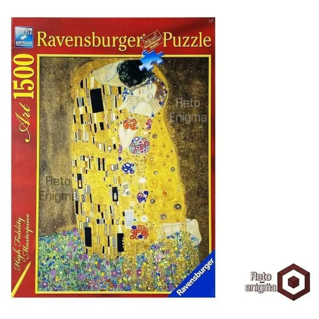 RAVENSBURGER IBÉRICA Ravensburger - Puzzle 1500 piezas: El beso de Klimt, arte y calidad ㅤ