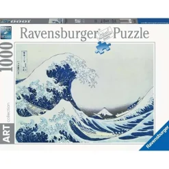 RAVENSBURGER IBÉRICA Ravensburger - Puzzle 1000 piezas Art - Hokusai: Gran Ola Kanagawa