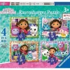 RAVENSBURGER IBÉRICA Ravensburger - Puzzle Casa de Gabby, Colección 4 in Box, 10-16 Piezas, para Niños ㅤ* Juegos Y Puzzles