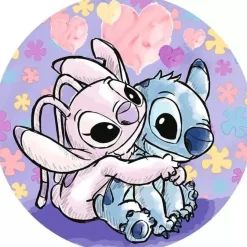 KIDS EUROSWAN S.L. Ravensburger - Puzzle circular Disney Stitch, colección rompecabezas, 500 piezas ㅤ* Juegos Y Puzzles