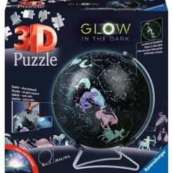 EPOCH PARA IMAGINAR S.L. Ravensburger - Puzzle 3D Globo Estrellas Glow in the dark 180 piezas ㅤ