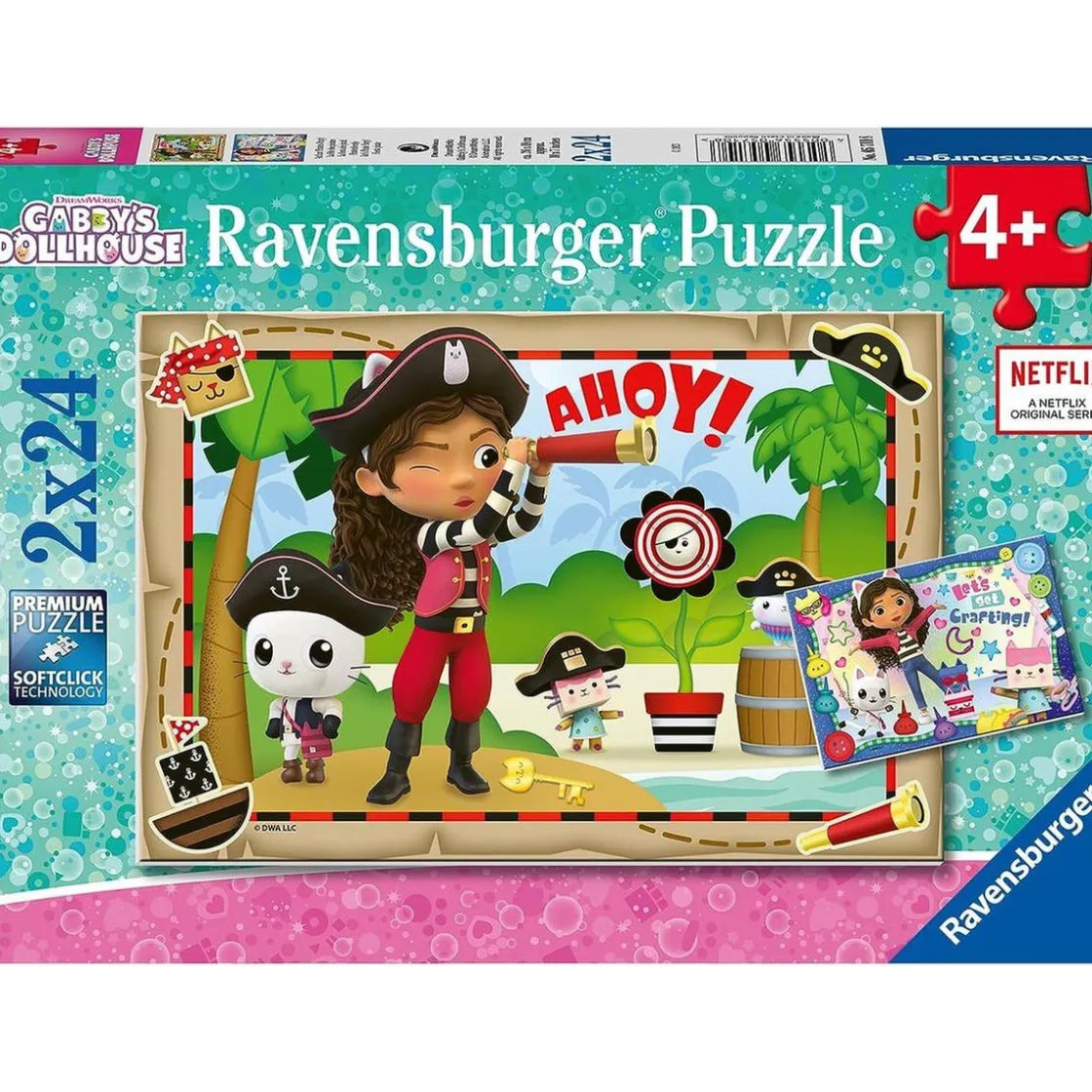 HARRY POTTER Ravensburger - Puzzle de colección Gabby's Dollhouse, 2 sets de 24 piezas ㅤ