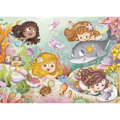 RAVENSBURGER IBÉRICA Ravensburger - Puzzle de hadas y sirenas, colección 2 x 12 piezas para niños ㅤ
