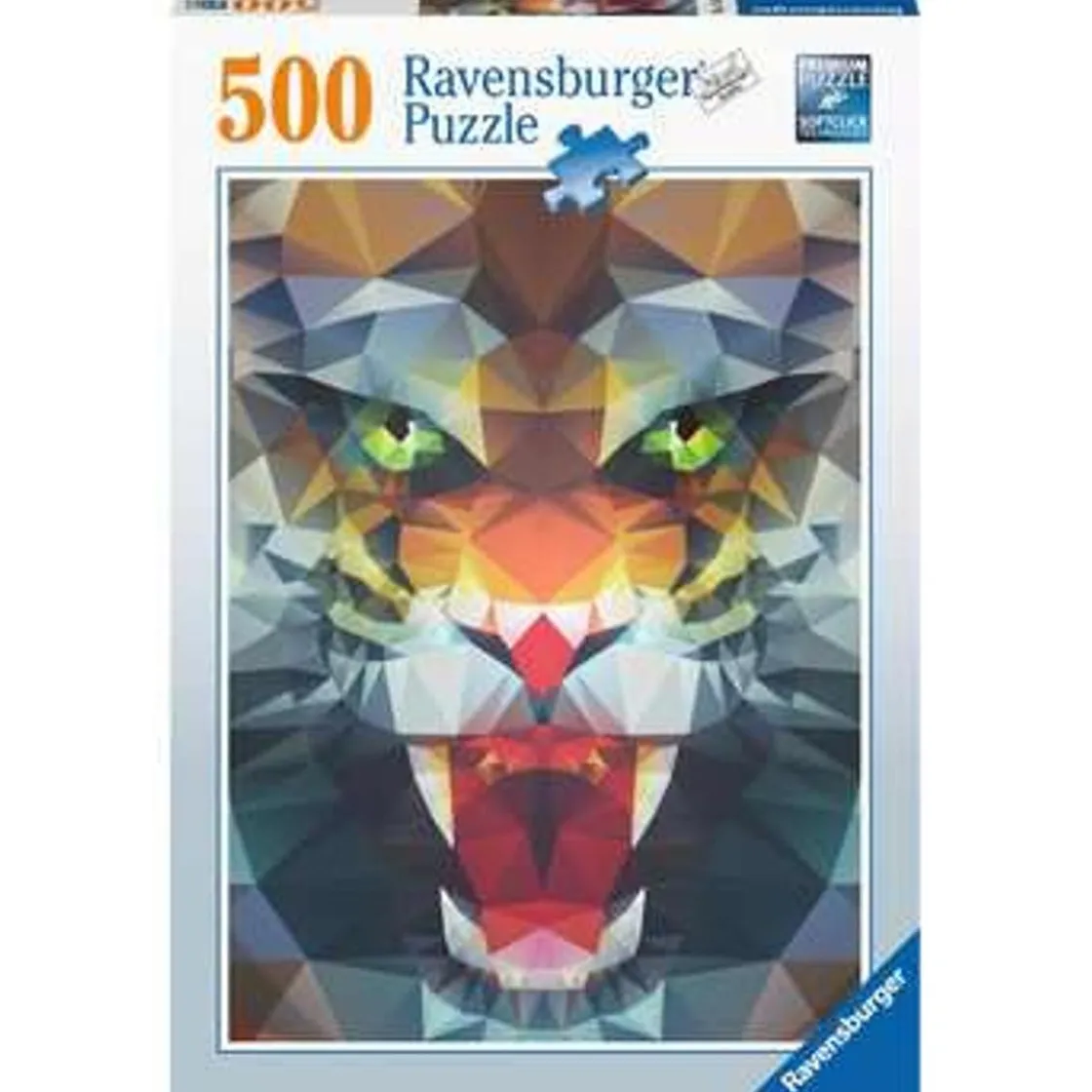 RAVENSBURGER IBÉRICA Ravensburger - Puzzle de polígonos con rugido de león, 500 piezas ㅤ* Juegos Y Puzzles
