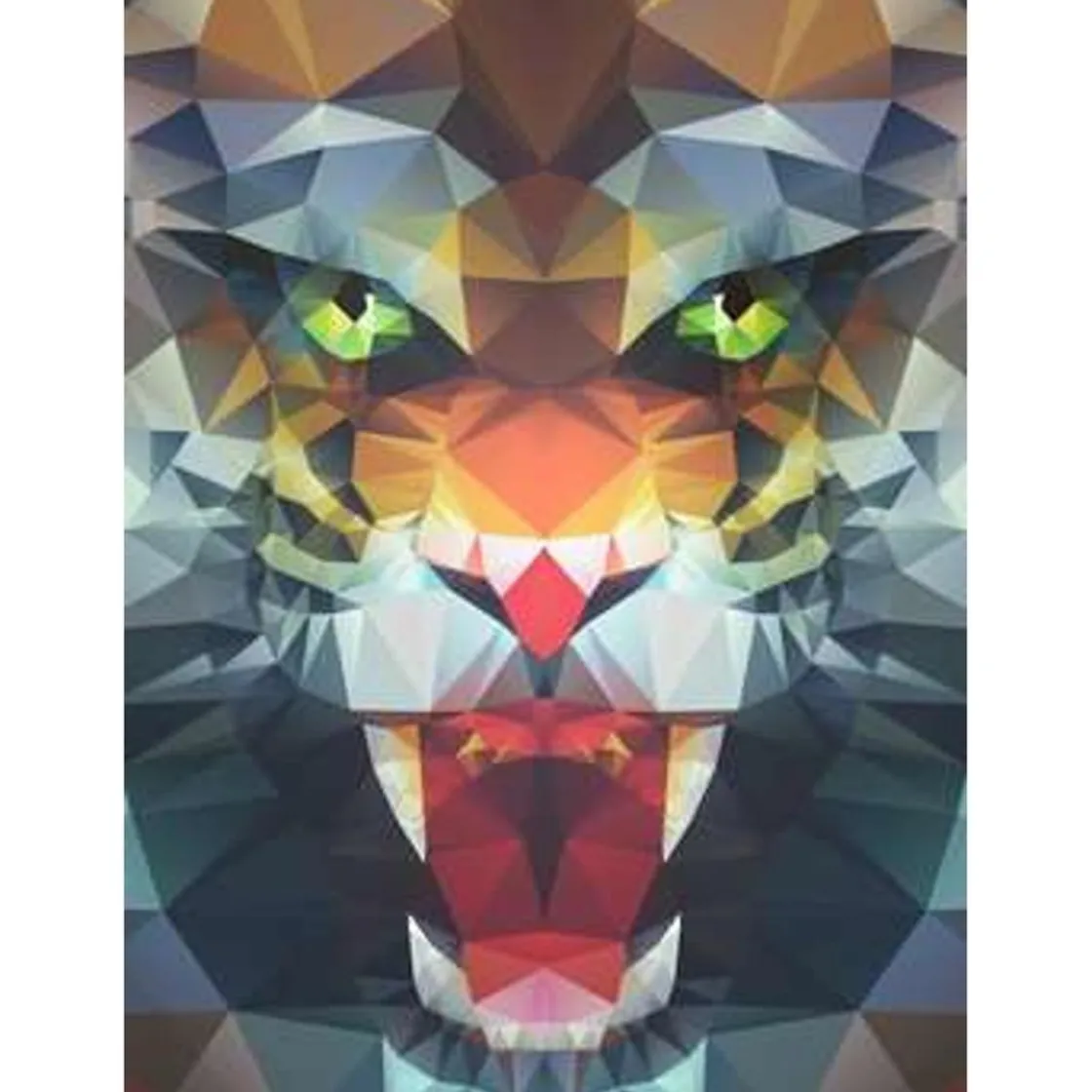 RAVENSBURGER IBÉRICA Ravensburger - Puzzle de polígonos con rugido de león, 500 piezas ㅤ* Juegos Y Puzzles