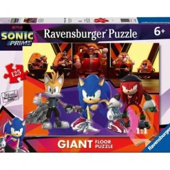 RAVENSBURGER IBÉRICA Ravensburger - Puzzle gigante suelo 125 piezas Sonic the Hedgehog