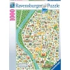 RAVENSBURGER IBÉRICA Ravensburger - Puzzle Mapa Sevilla, 1000 Piezas ㅤ* Juegos Y Puzzles
