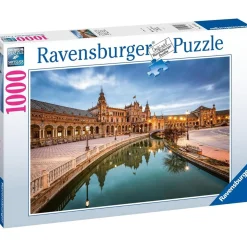 RAVENSBURGER IBÉRICA Ravensburger - Puzzle paisaje Sevilla 1000 piezas Plaza España ㅤ