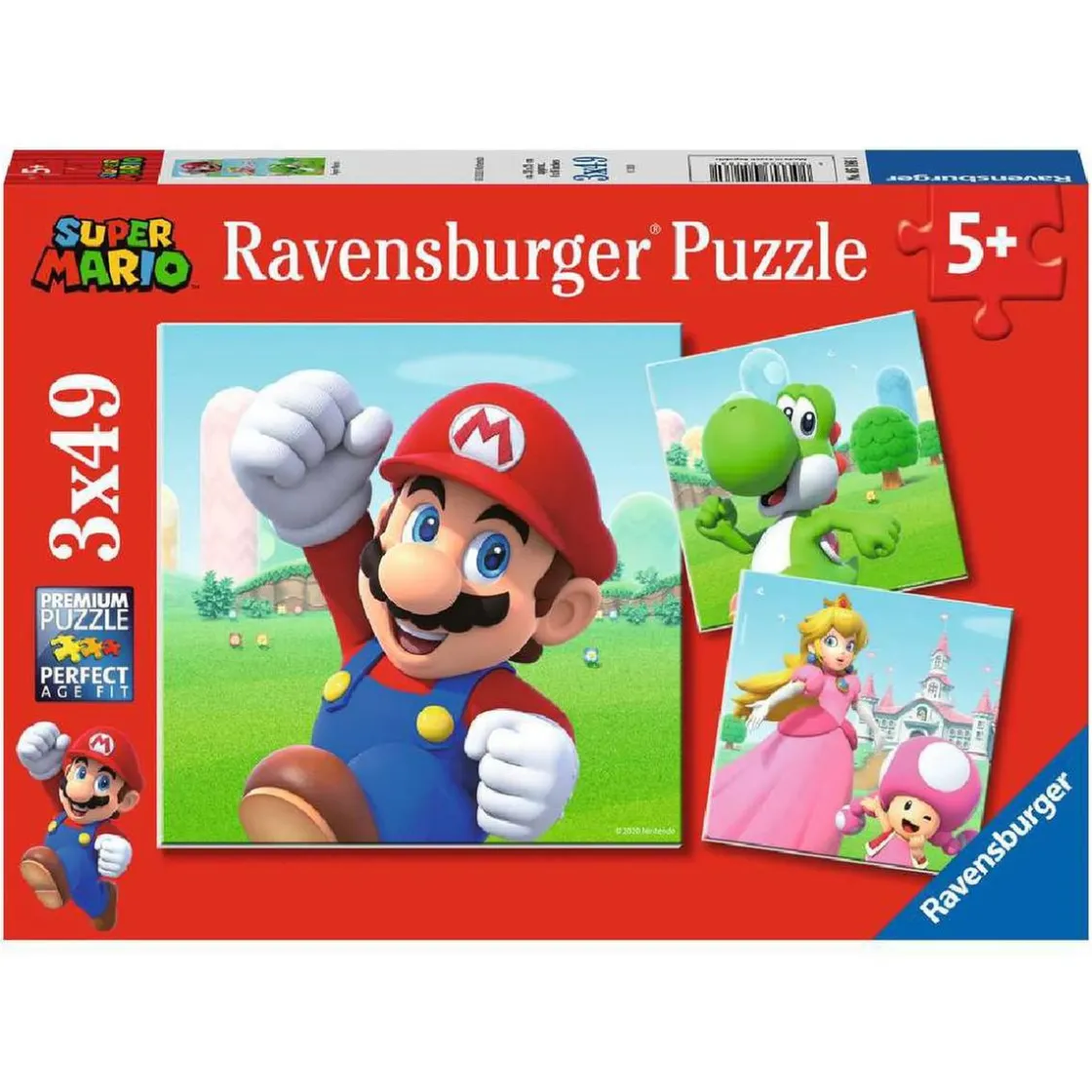 RAVENSBURGER IBÉRICA Ravensburger - Super Mario - Pack puzzles 3x49 piezas