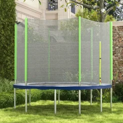 SPORTNOW Red de seguridad para trampolín Ø244 Verde