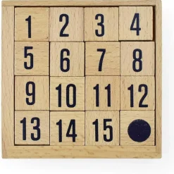 TOYS "R" US Rompecabezas numérico de madera con tarjetas 1 a 15 ㅤ