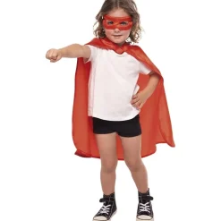 RUBIE'S - Set superhéroe capa y antifaz rojo talla M* Halloween|Disfraces