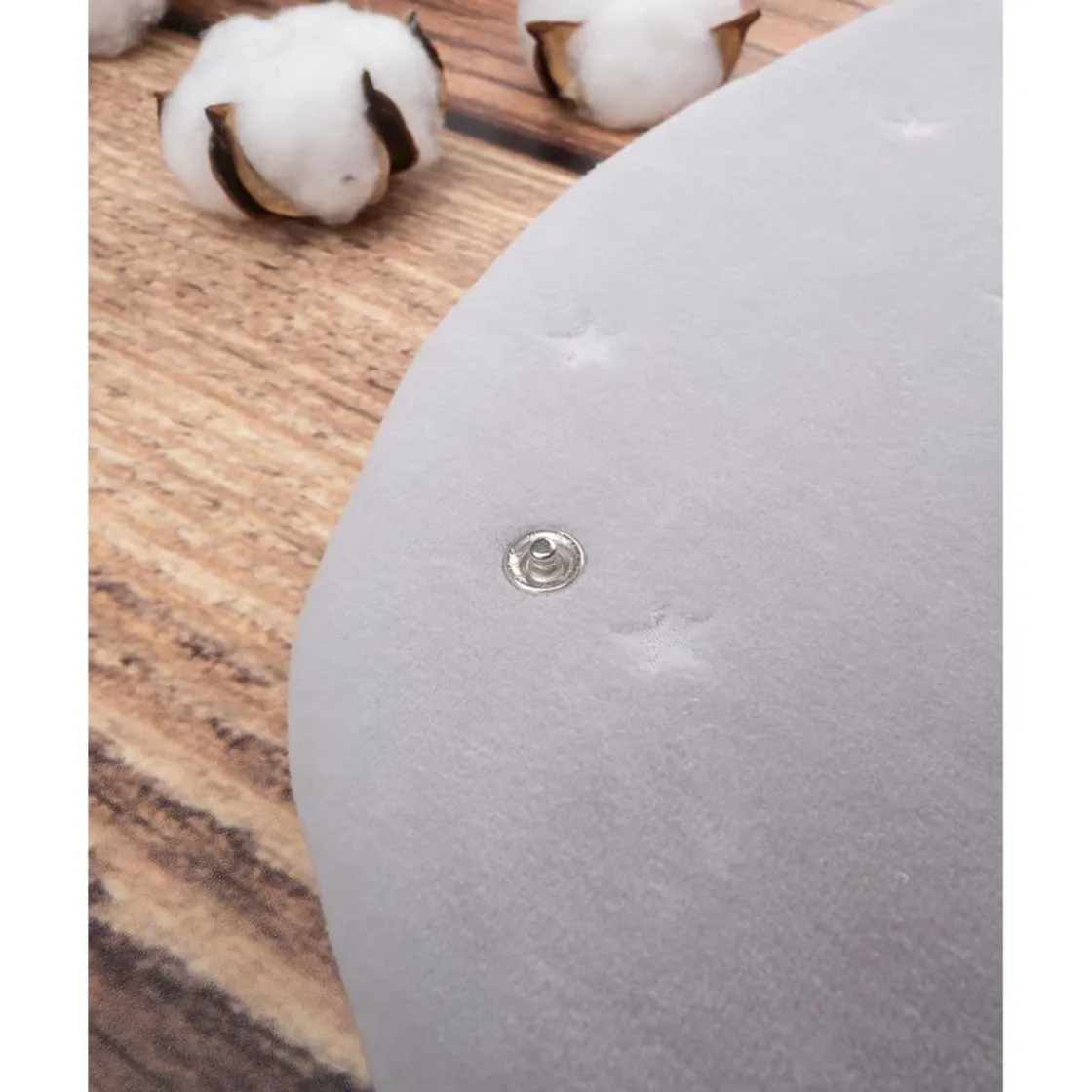 Prenatal Saco de dormir en felpa gris con estrellas - TOG 3