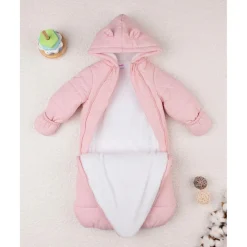 Prenatal Saco de nieve rosa para niña