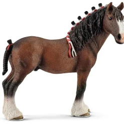 SCHLEICH - Caballo Clydesdale Farm World ㅤ* Coleccionables Y Mini Mundos