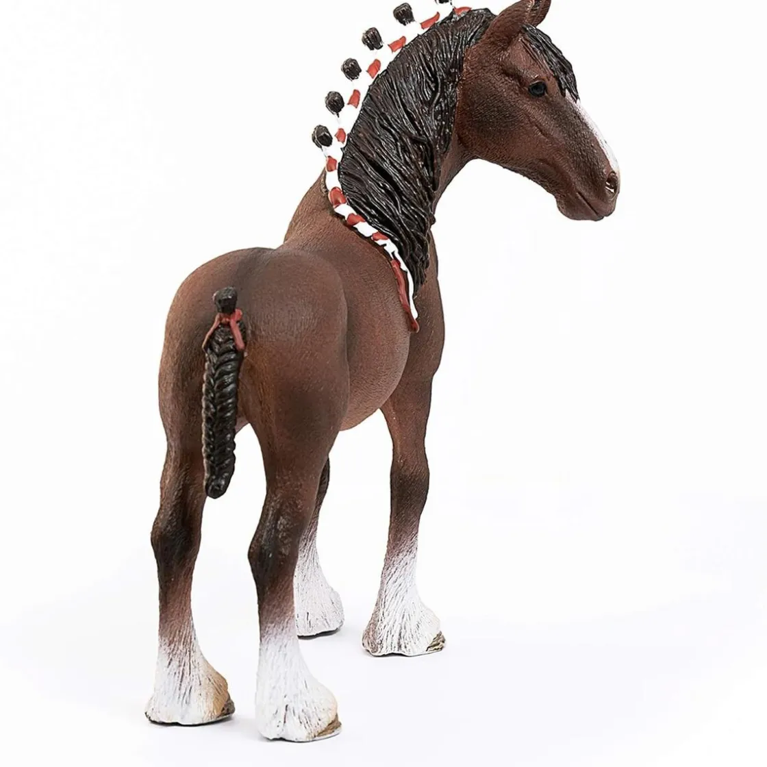 SCHLEICH - Caballo Clydesdale Farm World ㅤ* Coleccionables Y Mini Mundos