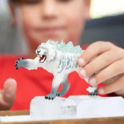 SCHLEICH - Figura de acción Eldrador Creatures: Tigre de Hielo ㅤ