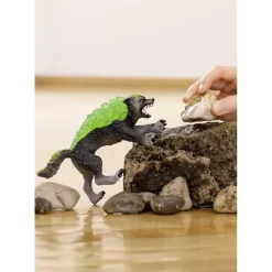 SCHLEICH - Lobo de granito Eldrador Creatures figura de juguete ㅤ* Coleccionables Y Mini Mundos