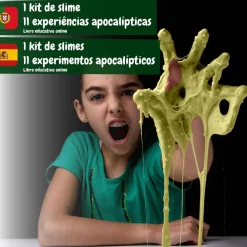 SCIENTIFIC TOYS Science4you - Kit de Slime Apocalipse con Fluffly, Butter Slime y Arena Movediza de Zombi ㅤ