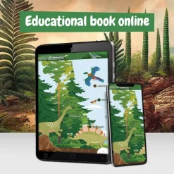 SCIENTIFIC TOYS Science4you - Kit de terrario con juguetes de dinosaurios y pegatinas jurásicas ㅤ* Steam