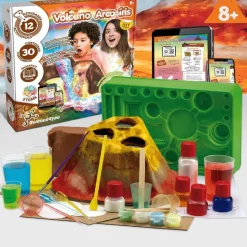 SCIENTIFIC TOYS Science4you - Volcán Arco Iris: Creación de un volcán luminoso en la oscuridad, incluye juegos de volcán y 12 experimentos educativos ㅤ