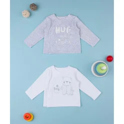 Prenatal Set 2 chaquetitas de bebé en felpa de algodón