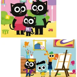 EDUCA BORRAS Set de 2 puzzles infantiles, 48 piezas cada uno, 28 x 20 cm ㅤ