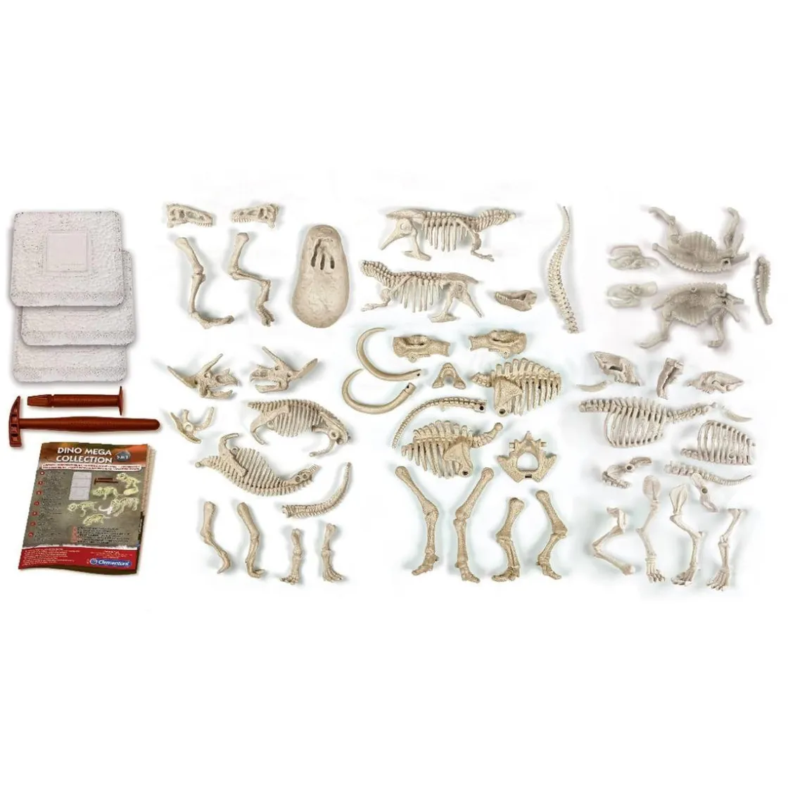 CLEMENTONI Set de Excavación Dinosaurios 5 en 1
