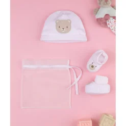 Prenatal Set de Gorro y Patucos para Bebé Niña en Rosa* Recién Nacido·Ropa Y Accesorios|Ropa Y Accesorios·Accesorios