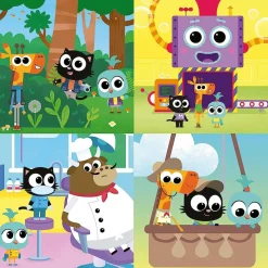 EDUCA BORRAS Set de puzzles infantiles progresivos de 12 a 25 piezas, medidas: 16 x 16 cm ㅤ