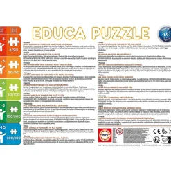 EDUCA BORRAS Set de puzzles infantiles progresivos de 12 a 25 piezas, medidas: 16 x 16 cm ㅤ