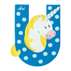 Prenatal Sevi - Letra U con unicornio (varios colores)