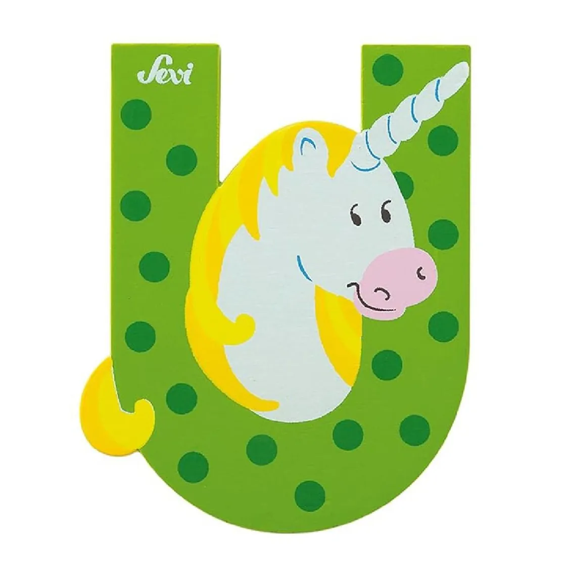 Prenatal Sevi - Letra U con unicornio (varios colores)