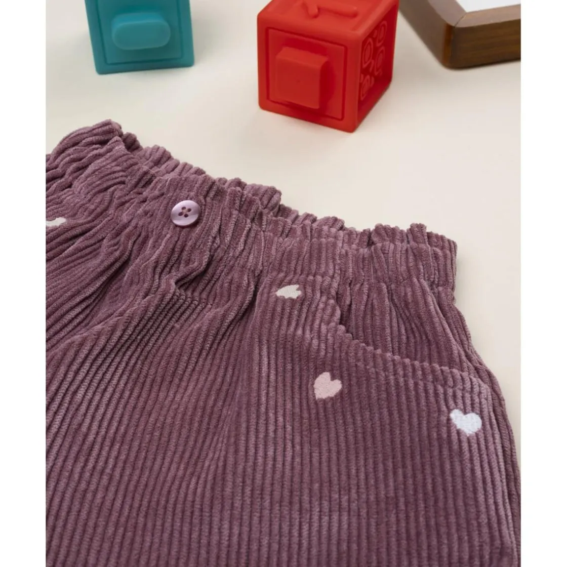 Prenatal Shorts de pana rosa antiguo para niña* Niña·Bebé Niña 3-36 Meses|Bebé Niña 3-36 Meses·Vaqueros, Pantalones Y Petos