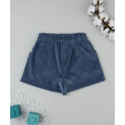 Prenatal Shorts niña azul con flores