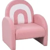 AIYAPLAY Sillón infantil Arcoíris Rosa
