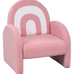 AIYAPLAY Sillón infantil Arcoíris Rosa