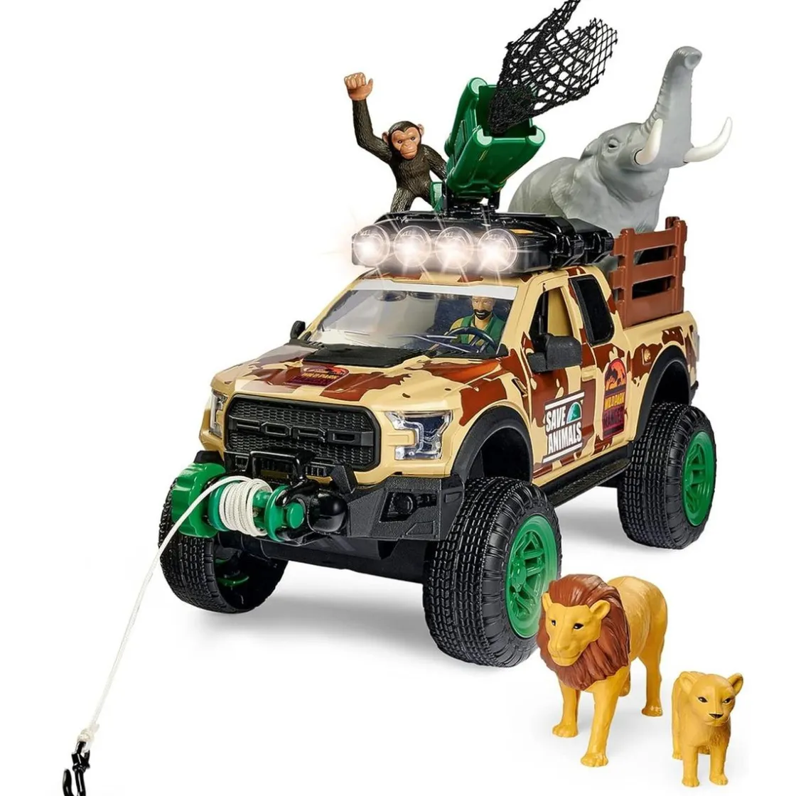 TOYS "R" US Simba - Set de Guardabosques del Parque Salvaje con Efectos Sonoros ㅤ* Vehículos Y Circuitos